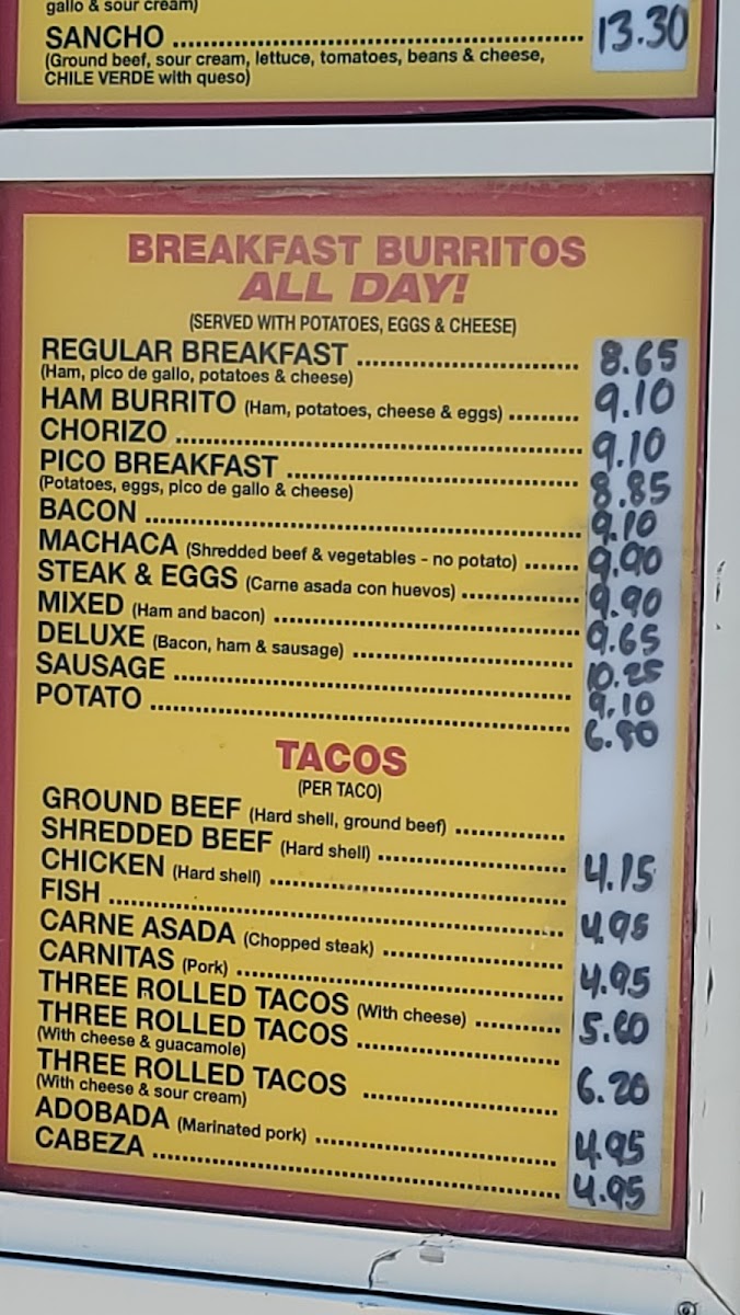 Mexican Taco Shop Menu - Image 6